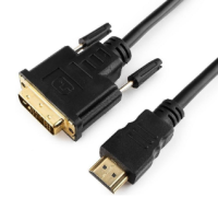 Кабель HDMI-DVI Gembird, 3.0м, 19M/19M, single link, черный, позол.разъемы, экран [CC-HDMI-DVI-10]