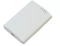 MikroTik RB750P-PBr2 Маршрутизатор PowerBox with 650MHz CPU, 64MB RAM, 5xLAN (four with PoE out), RouterOS L4, outdoor case, PSU, PoE, mounting set