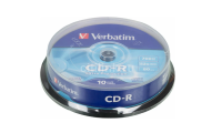 VERBATIM Диски CD-R 80 52x  CB/10  (43437)