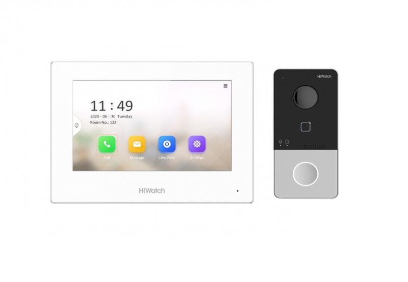 Обзор комплекта IP видеодомофона "HiWatch DS-D100IKWF"