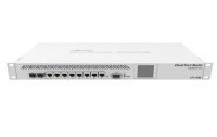 MikroTik CCR1009-7G-1C-1S+ Маршрутизатор (9-cores, 1.2Ghz per core), 2GB RAM, 7xGbit LAN, 1x Combo port (1xGbit LAN or SFP), 1x SFP+ cage, RouterOS L6, 1U rackmount case, Dual PSU, LCD pa