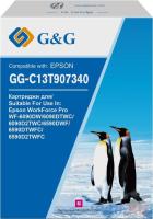 Картридж струйный G&G GG-C13T907340 пурпурный (120мл) для Epson WorkForce Pro WF-6090DW/6090DTWC/6090D2TWC/6590DWF